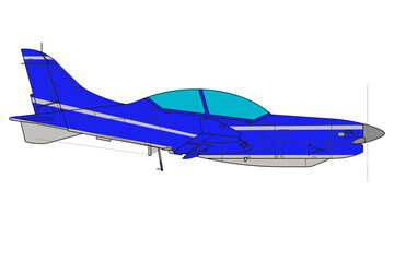 Avión de entrenamiento de hélice