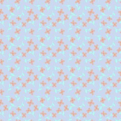 Floral seamless flower pattern for fabrics and textiles and packaging and gifts and cards and linens and kids