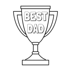 Trophy, Best Dad icon