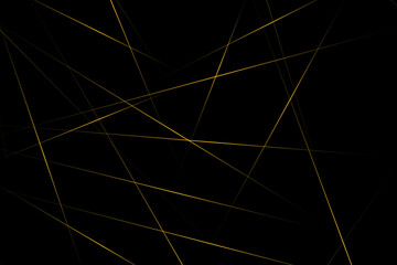 Abstract black with gold lines, triangles background modern design. Vector illustration EPS 10.