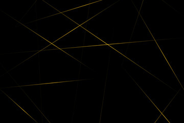 Abstract black with gold lines, triangles background modern design. Vector illustration EPS 10.