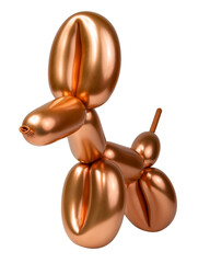 Balloon dog party model isolated on the white background