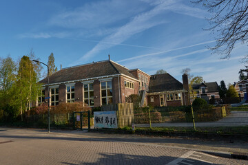 Apeldoorn, Netherlands - April 19, 2022 - A street close the center of the town at the beginning of spring 