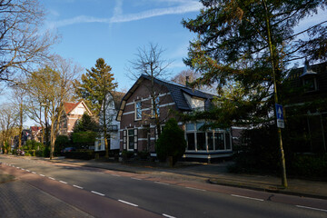 Apeldoorn, Netherlands - April 19, 2022 - A street close the center of the town at the beginning of...