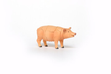 Cochon puzzle 3D