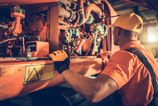 Heavy Construction Equipment Mechanic and His Job