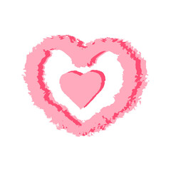 Heart set. Valentine's Day .Vector flat illustration.