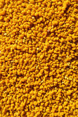 Fresh bee pollen, a source of vegetarian protein.