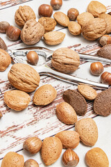 various edible nuts