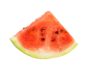 Piece of watermelon isolated on white background.