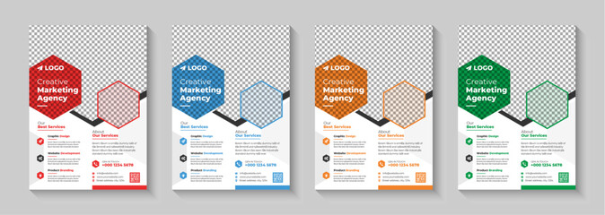 Corporate Business flyer template vector design, Flyer Template Geometric shape used for business poster layout,business flyer template with minimalist layout, Flyer Design layOut