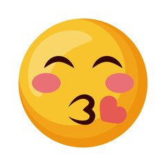 emoji face kissing