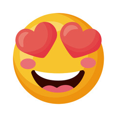 emoji face with hearts