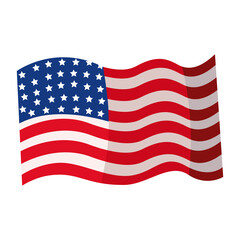 Usa flag waving
