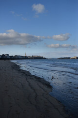 Vue sur Saint-Malo - plage du Sillon
