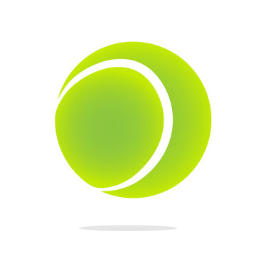 Tennis ball icon image symbol isolated on white background Tennis ball championship or tournament image jpg design.

