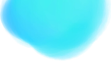 Hand drawn colorful digital spot on isolated white. Colored aquarelle blotch. Watercolour splotch. Paint and ink smudges. Bright blur stain. Trendy label brush stroke background