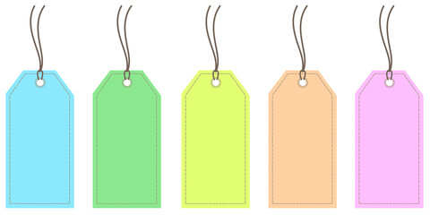 tag Horizontal set Angled Hangtag Seam Beige With String And Shadowimage jpg  price tag  Paper Label Isolated On White Background. Ready for your message.
 