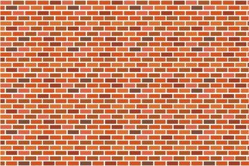 Red brick wall image jpg background Seamless pattern of cartoon brick wall in coral color. Bright texture used for game, web design, textile, paper.

