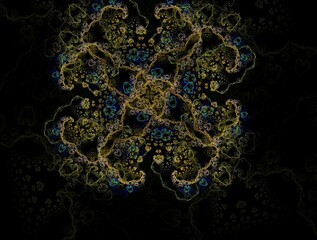 Imaginatory fractal abstract background Image