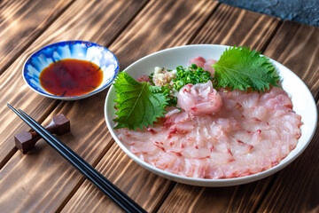 日本の刺し身　和食イメージ