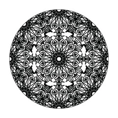 Hand drawn mandala. decoration in ethnic oriental  doodle ornament.