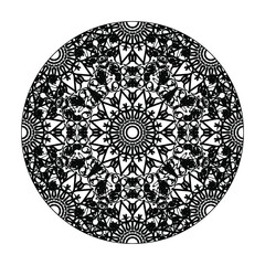 Hand drawn mandala. decoration in ethnic oriental  doodle ornament.