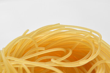capellini pasta on a plate