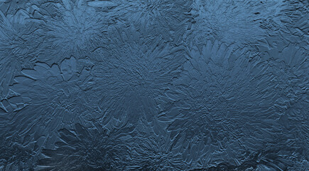 Abstract flowers background. Dandelions, imprint on gypsum, embossing on metal.