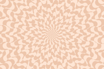 Vector abstract checkered background. Simple illustration with optical illusion, op art.