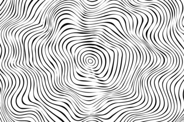 Vector illustration with optical illusion, op art. Abstract background.