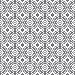 Mosaic seamless pattern. Black symmetrical