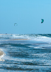 Kite surfing on Sylt, Germany