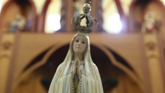 Statue of the image of Our Lady of Fatima