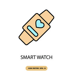 smart watch icons  symbol vector elements for infographic web