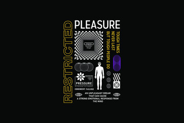 Creative streetwear apparel typography style graphic design