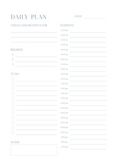 24 hours daily planner --ADHD Planner