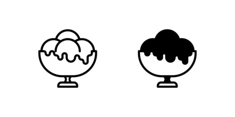 Ice cream icon. perfect for presentations, icons on websites and mobile apps.