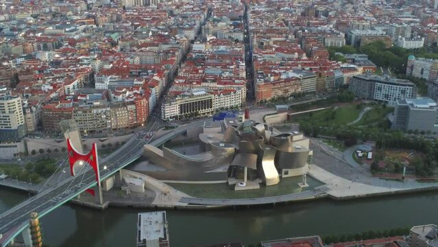Aerial view of Bilbao. Basque country.Spai