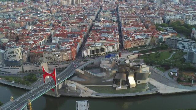Aerial view of Bilbao. Basque country.Spai
