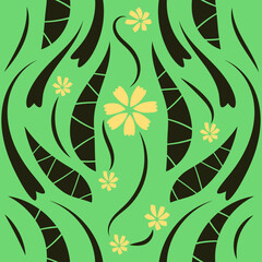 Folk flowers print Floral pattern Ethnic art