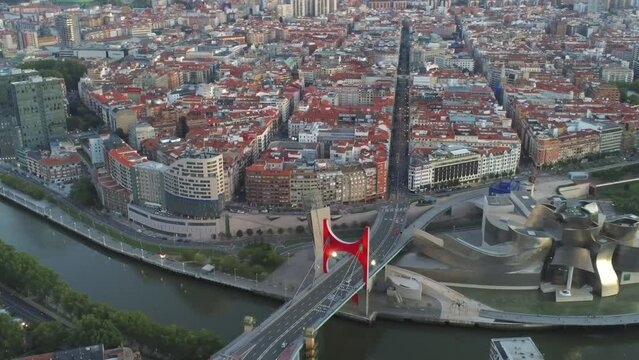 Aerial view of Bilbao. Basque country.Spai