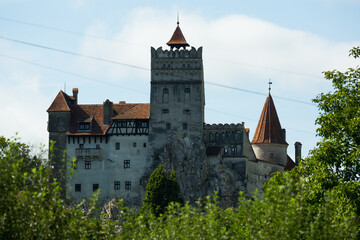 Fototapeta premium Mysterious Bran castle, also called Dracula's castle. Brasov, Romania.