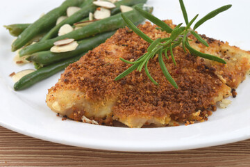 Gourmet Parmesan Encrusted Tilapia with Green Beans
