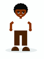 Character Afro south african dark skin ethinic portrait model look at camera emotion happy smile lifestyle fashion college student school cosmetic person