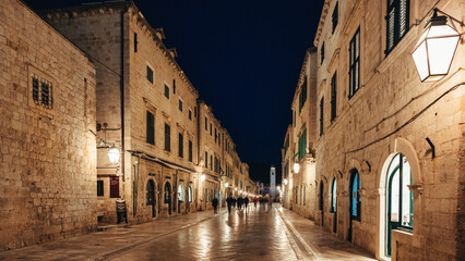 Obraz na płótnie Canvas Stradun in Old Town, Dubrovnik