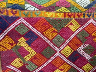Fabric pattern design from Thai wisdom art.