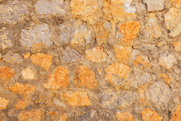 Ancient stone wall background.