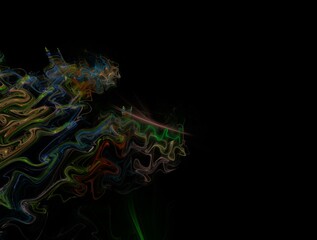 Imaginatory fractal abstract background Image