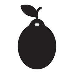 guava glyph icon